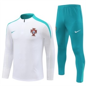 Portugali Training Huppari 2024-25 Valkoinen 1/4-Zip